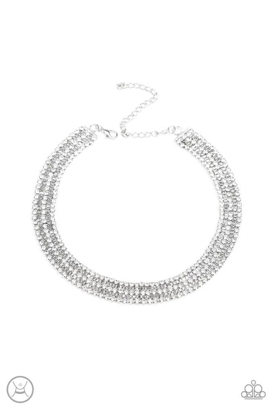 Paparazzi Necklace - Full Reign - White