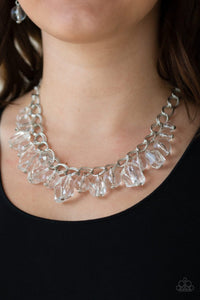 Paparazzi Necklace - Gorgeously Globetrotter - White