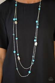 Paparazzi Necklace - Hitting a Glow Point - Blue