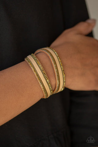 Paparazzi Bracelet - Going For Glam - Brass Urban Wrap