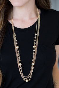 Paparazzi Necklace - High Standards - Gold