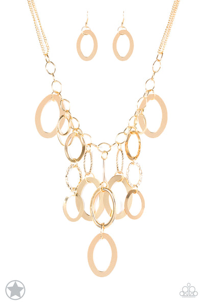 Paparazzi Necklace - Blockbuster - A Golden Spell - Gold