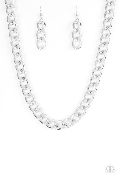 Paparazzi Necklace - Heavyweight Champion - Silver