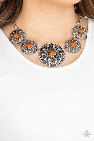 Paparazzi Necklace - Hey, Sol Sister - Orange