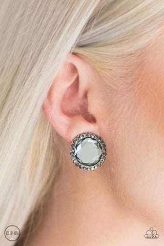 Paparazzi Earring - Positively Princess - Silver Clip-On