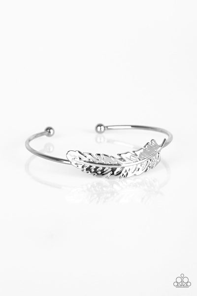 Paparazzi Bracelet - How Do You Like This Feather? - Silver