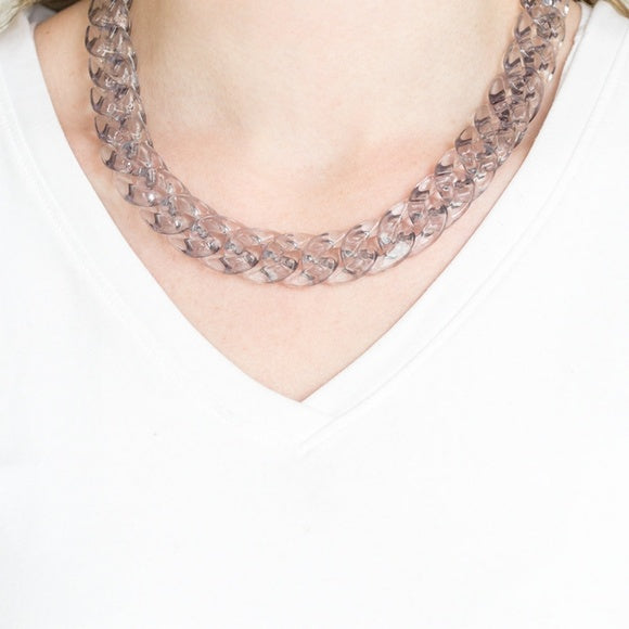Paparazzi Necklace - Put It On Ice - Silver
