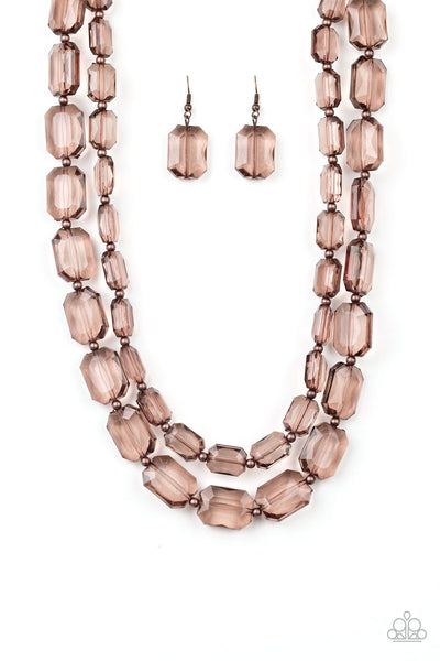 Paparazzi Necklace - Ice Bank - Copper
