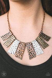 Paparazzi Necklace - Blockbuster - A Fan of the Tribe - Multi