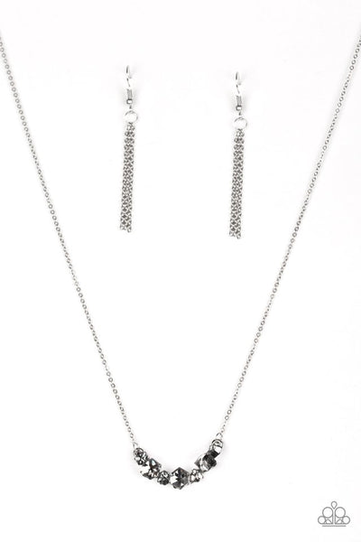 Paparazzi Necklace - Loaded Dice - Silver