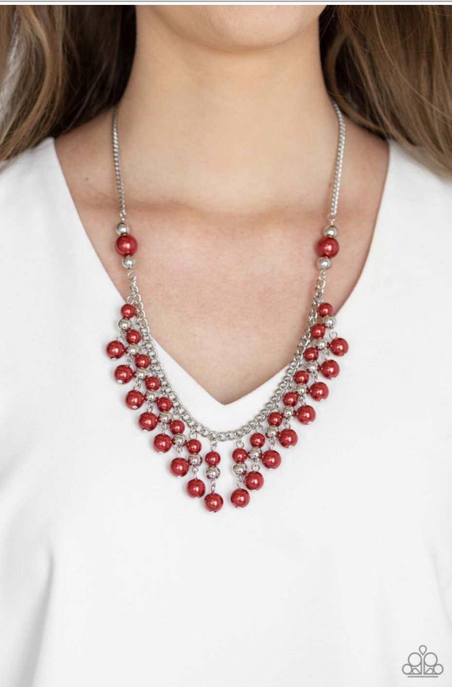 Paparazzi Necklace - Location, Location, Location - Red