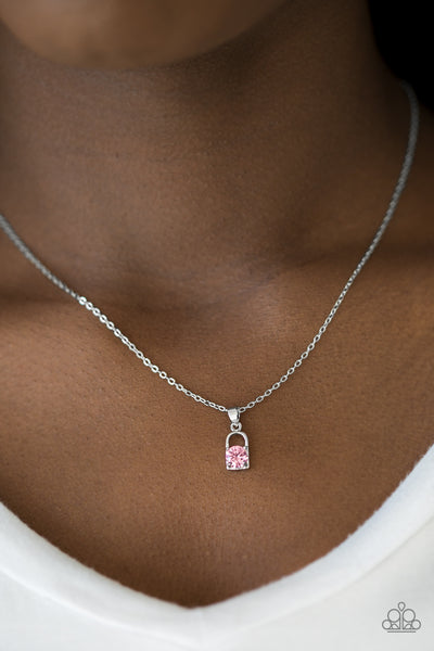 Paparazzi Necklace - Best of Lock - Pink