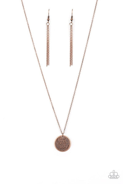 Paparazzi Necklace - All You Need Is Trust - Copper