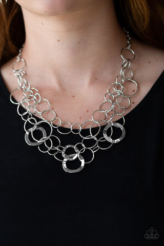 Paparazzi Necklace - Main Street Mechanics - Silver