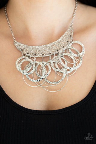 Paparazzi Necklace - Metro Eclipse - Silver