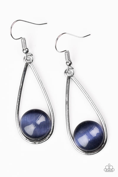 Paparazzi Earring - Over the Moon - Blue