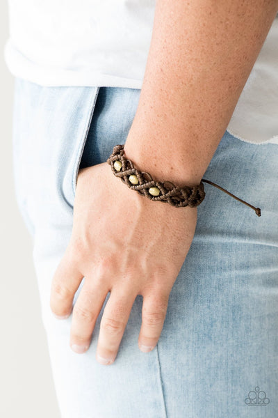 Paparazzi Bracelet - Nautical Navigator - Brown Urban