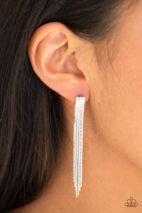 Paparazzi Earring - Night at the Oscars - Silver