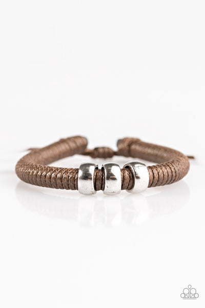 Paparazzi Bracelet - One For The Trail - Brown Urban