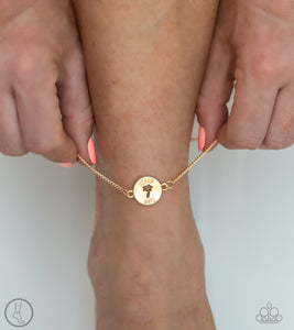 Paparazzi Bracelet - Summer Shade - Gold Anklet