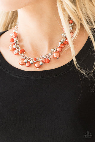 Paparazzi Necklace - The Upstater - Orange