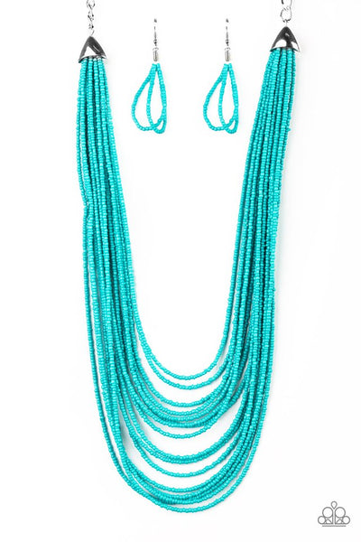 Paparazzi Necklace - Peacefully Pacific - Blue