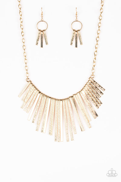 Paparazzi Necklace - Welcome to the Pack - Gold