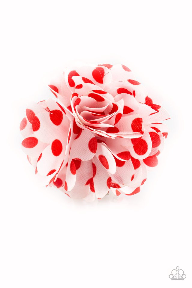 Paparazzi Hair Accessory - Polka Posy - Red