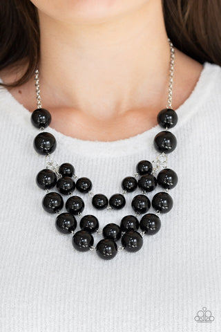 Paparazzi Necklace - Miss Pop-YOU-larity - Black