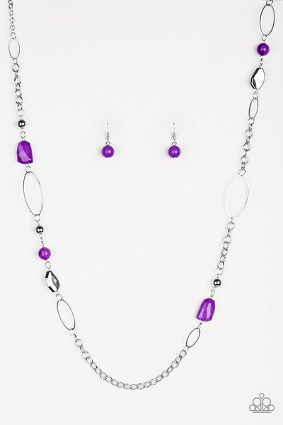 Paparazzi Necklace - Popular Demand - Purple