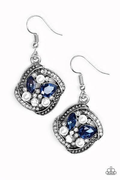 Paparazzi Earring - Prestigious Shimmer - Blue