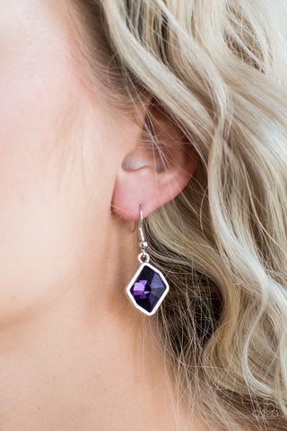 Paparazzi Earring - Glow It Up - Purple