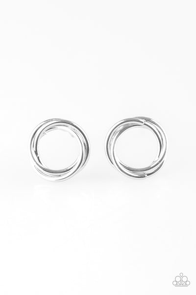 Paparazzi Earrings - Simple Radiance - Silver
