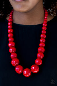 Paparazzi Necklace - Effortlessly Everglades - Red