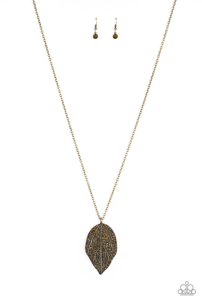 Paparazzi Necklace - Natural Re-LEAF - Brass
