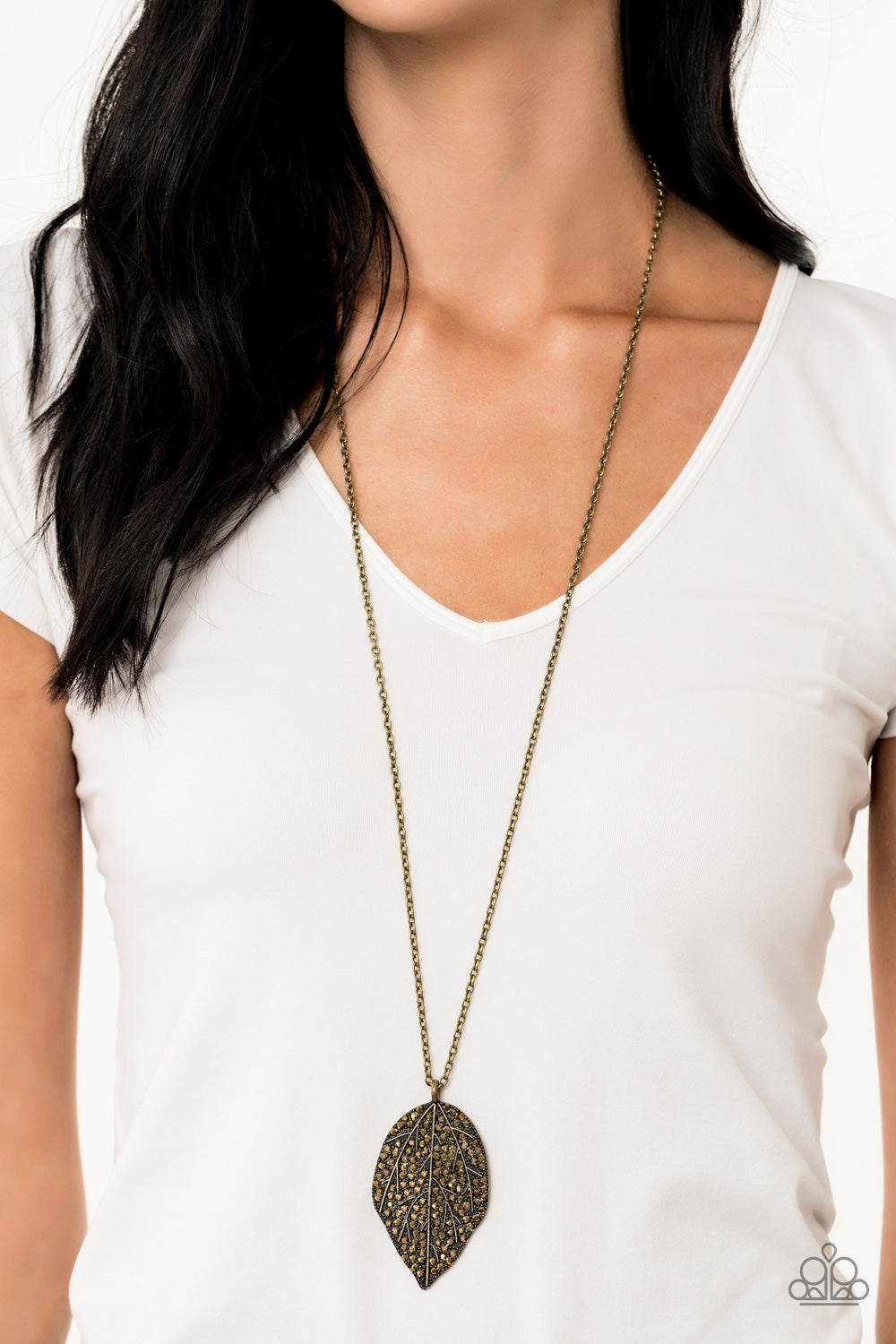 Paparazzi Necklace - Natural Re-LEAF - Brass