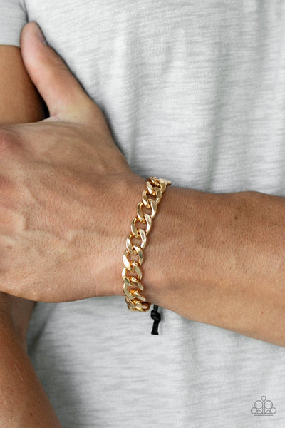 Paparazzi Bracelet - Renegade - Gold Urban