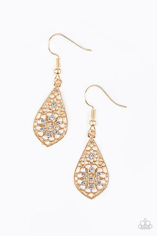 Paparazzi Earring - Spring Sparkle - Rose Gold