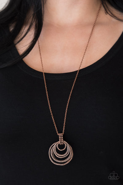 Paparazzi Necklace - Rippling Relic - Copper