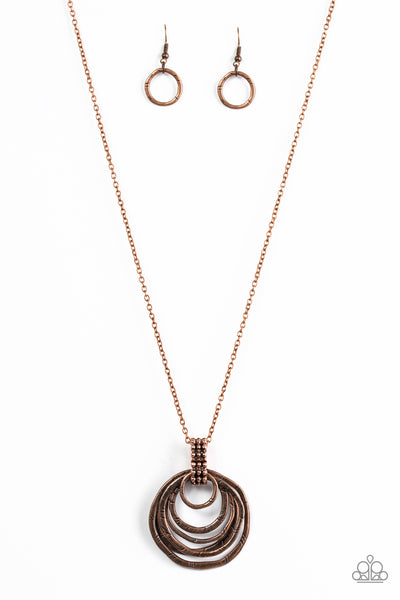 Paparazzi Necklace - Rippling Relic - Copper