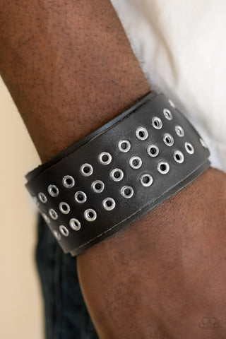 Paparazzi Bracelet - Road Rage - Black Urban Wrap