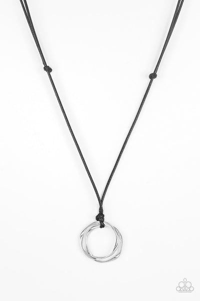 Paparazzi Urban Collection - Go To Your Roam! - Black Necklace