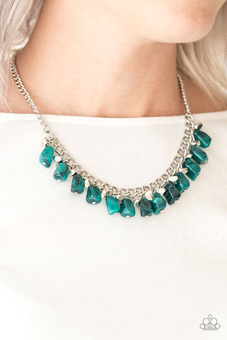 Paparazzi Necklace - Rocky Shores - Green