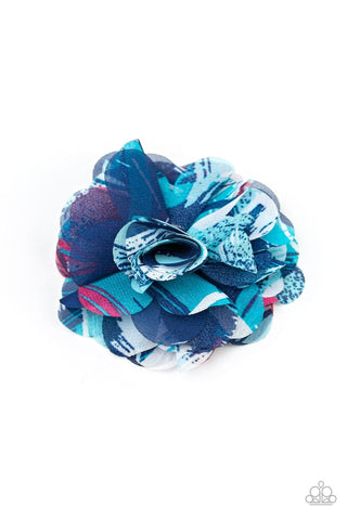 Paparazzi Hair Accessory - Rogue Rose - Blue