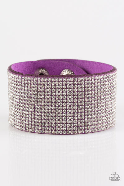 Paparazzi Bracelet - Roll With The Punches - Purple Urban Wrap