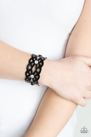 Paparazzi Bracelet - Runaway Radiance - Black Urban Wrap