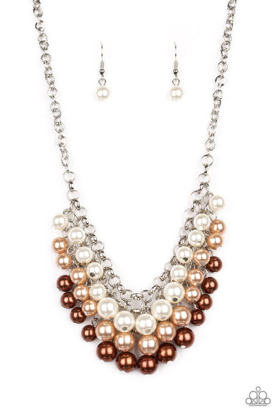 Paparazzi Necklace - Run For The Heels - Brown