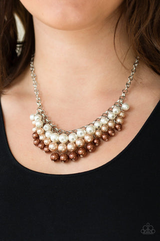 Paparazzi Necklace - Run For The Heels - Brown