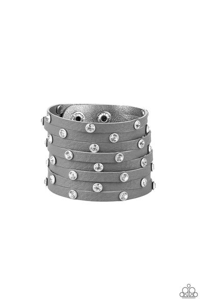 Paparazzi Bracelet - Sass Squad - Silver Urban Wrap