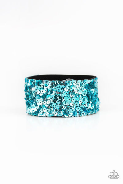 Paparazzi Bracelet - Starry Sequins - Blue Urban